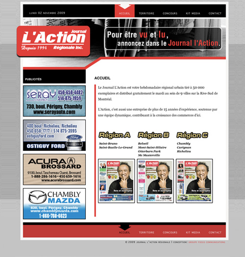 Journal L'Action R&eacute;gionale